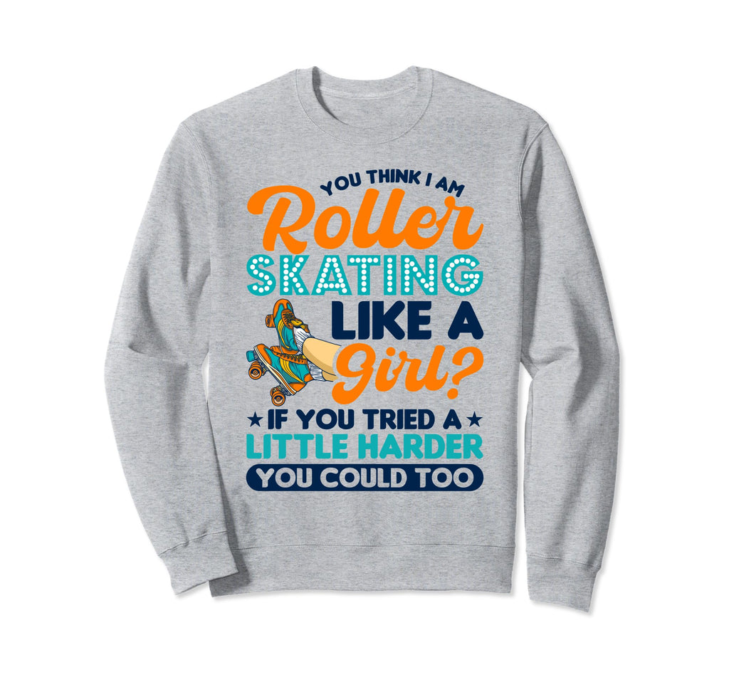Rollerskate 90S Roller Skating Sweatshirt - Minimalist Print Men Women - T-Shirt, Sweatshirt, Hoodie