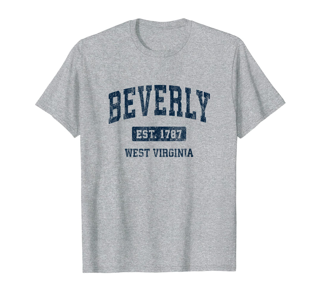 Beverly West Virginia Wv Athletic T-Shirt - Fun Novelty Design Men Women - T-Shirt, Sweatshirt, Hoodie