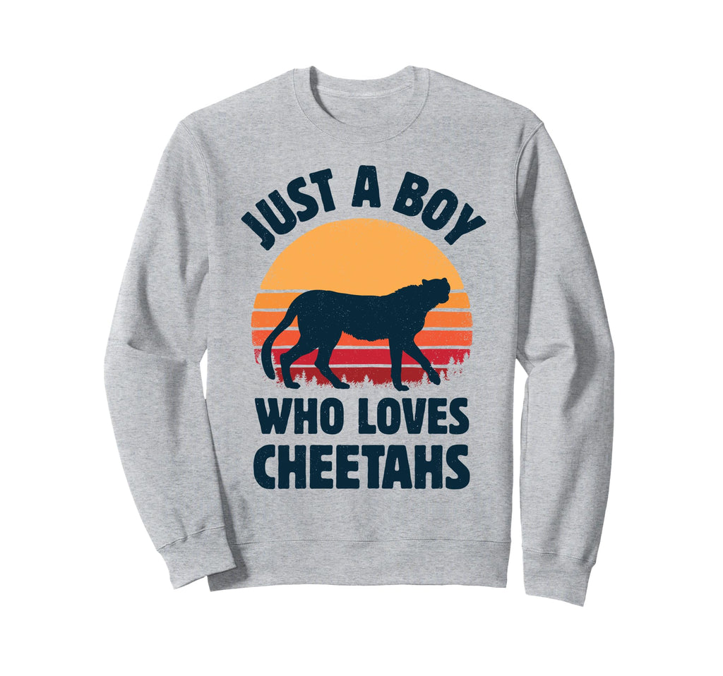 Cheetah Just Who Loves Cheetahs Sunset Sweatshirt - Novelty Apparel Unisex - T-Shirt, Sweatshirt, Hoodie
