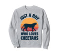 Cheetah Just Who Loves Cheetahs Sunset Sweatshirt - Novelty Apparel Unisex - T-Shirt, Sweatshirt, Hoodie