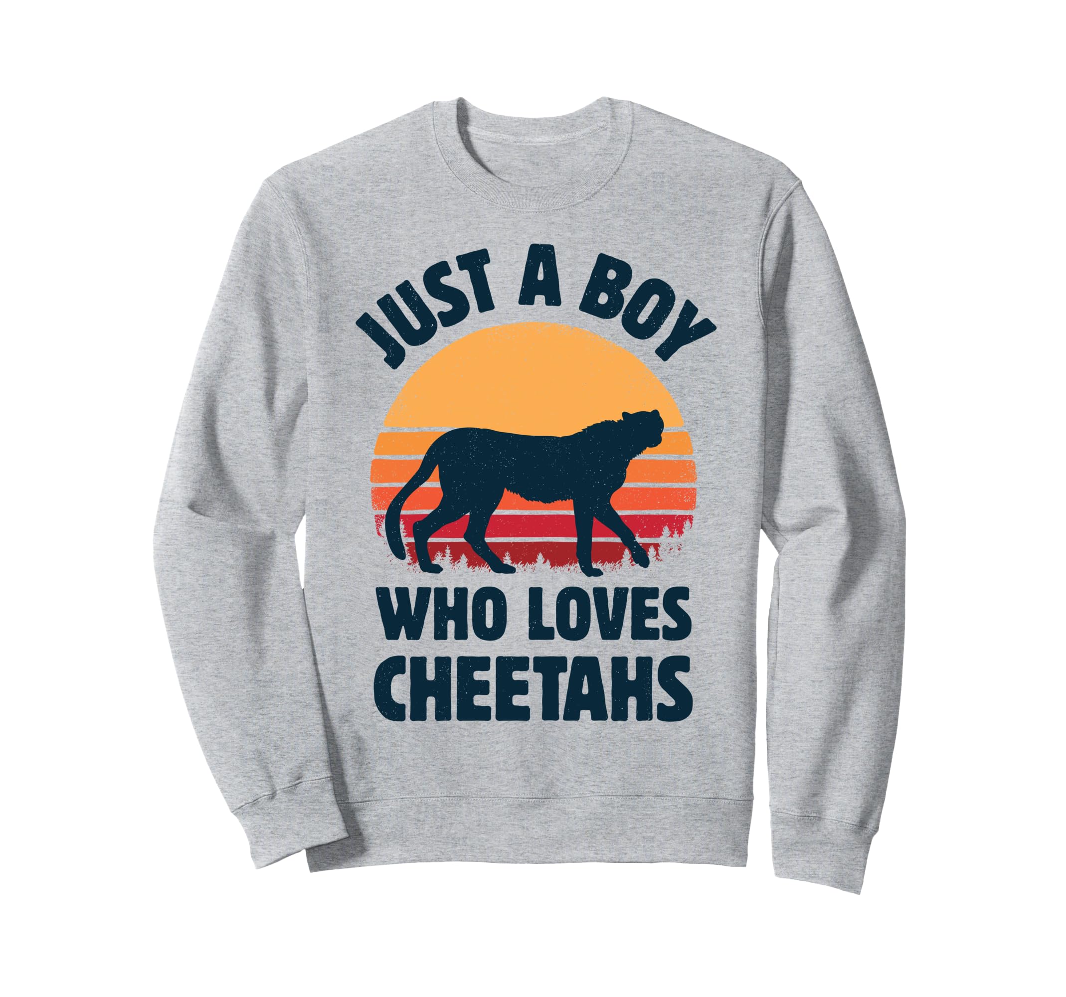 Cheetah Just Who Loves Cheetahs Sunset Sweatshirt - Novelty Apparel Unisex - T-Shirt, Sweatshirt, Hoodie