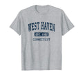 West Haven Connecticut Ct Athletic T-Shirt - Fun Novelty Design for Adults - T-Shirt, Sweatshirt, Hoodie