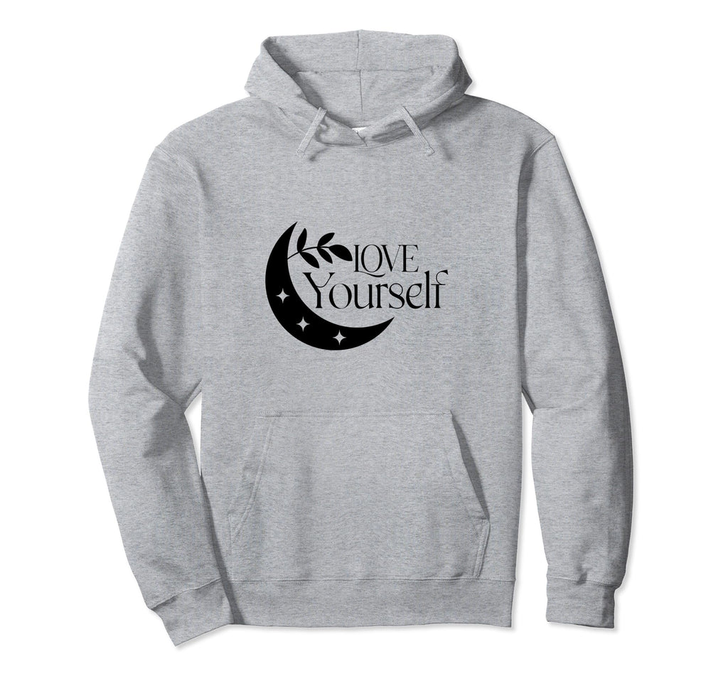 Love Yourself Moon And Stars Bohemian Hoodie - Unique Graphic Men Women - T-Shirt, Sweatshirt, Hoodie