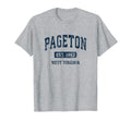 Pageton West Virginia Wv Athletic Sports T-Shirt - Minimalist Print Unisex - T-Shirt, Sweatshirt, Hoodie