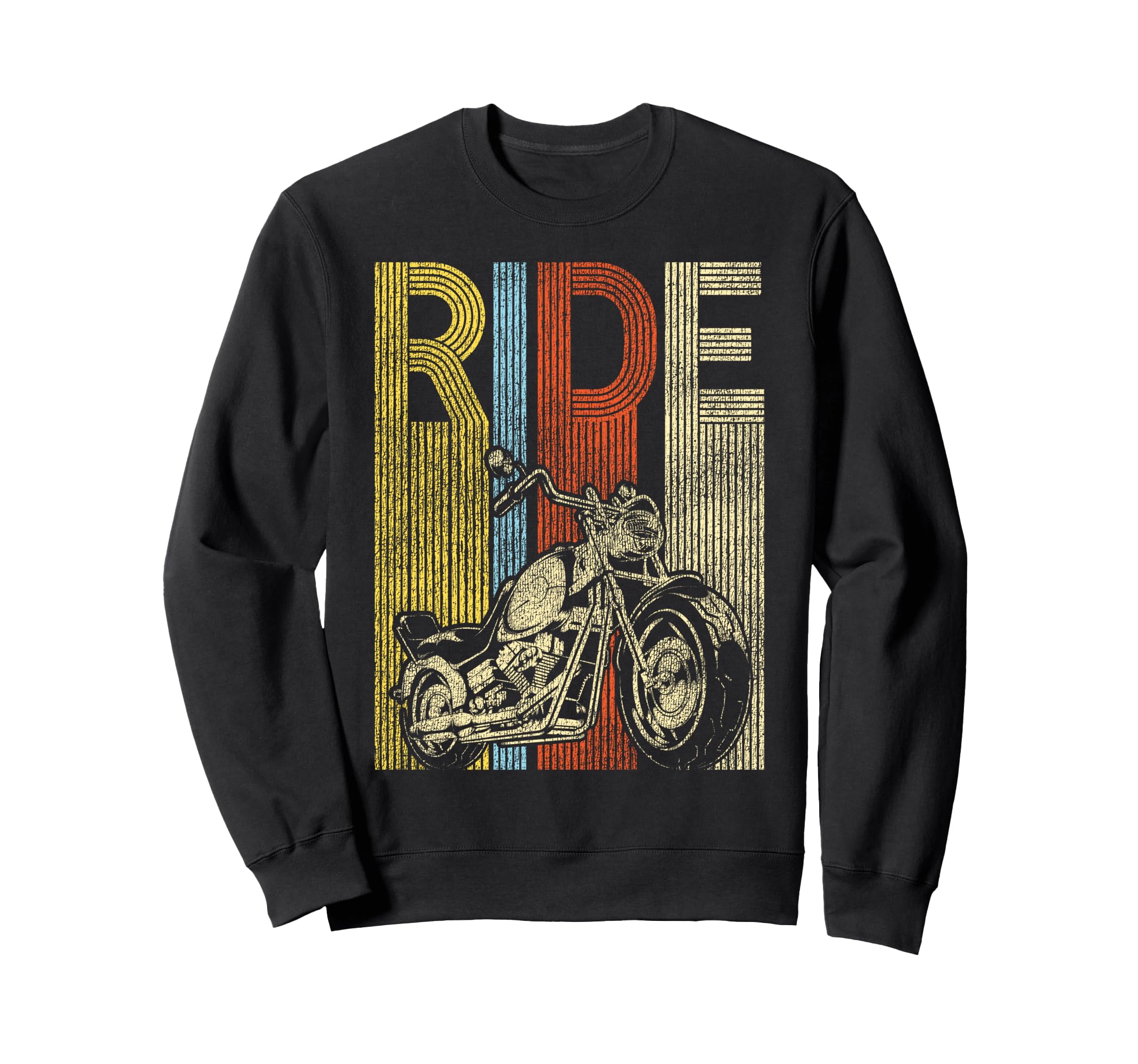 Motorcycle Biker Ride Sweatshirt - Unique Graphic Unisex - T-Shirt, Sweatshirt, Hoodie