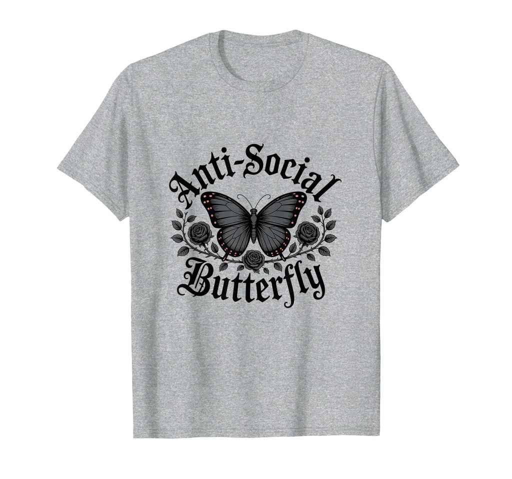 Gothic Aesthetic Butterfly T-Shirt - Casual Everyday Wear Unisex - T-Shirt, Sweatshirt, Hoodie