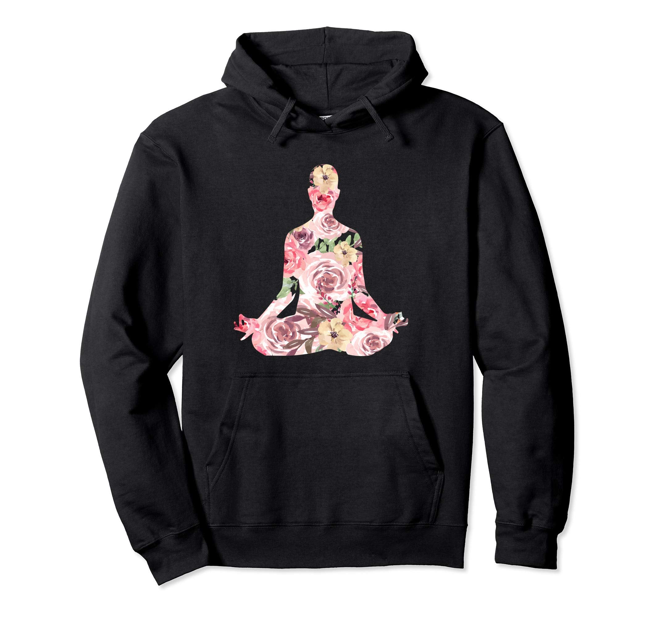 Yoga Made Flowers Meditation Peace Art Hoodie - Streetwear Style Unisex - T-Shirt, Sweatshirt, Hoodie