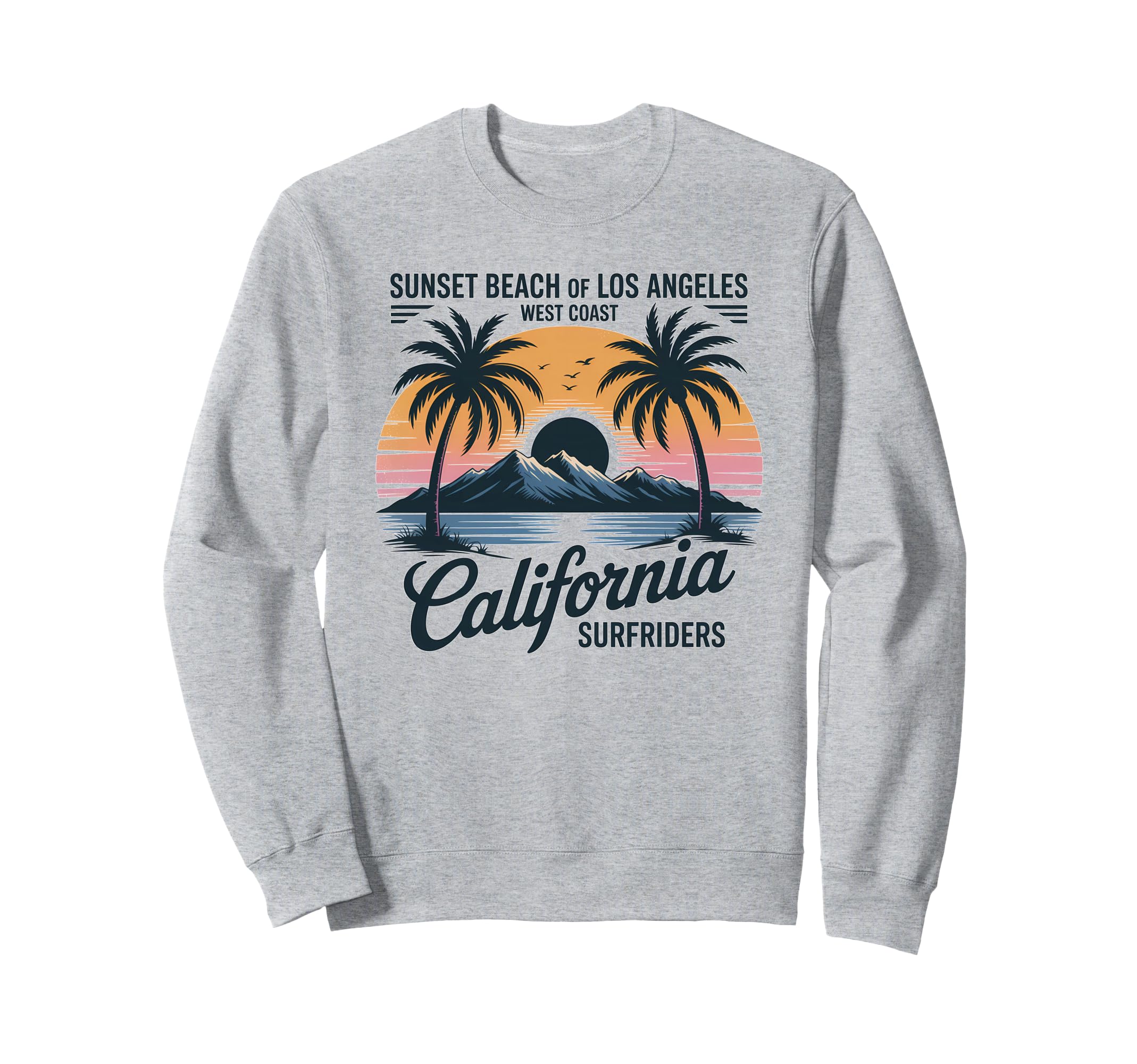 West Coast Summer Vibes Sweatshirt - Streetwear Style for Adults - T-Shirt, Sweatshirt, Hoodie