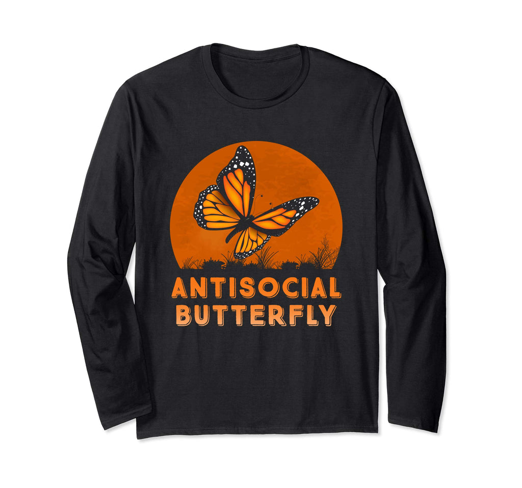 Antisocial Butterfly Funny Gift T-Shirt - Aesthetic Graphic Men Women - T-Shirt, Sweatshirt, Hoodie
