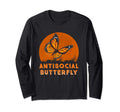 Antisocial Butterfly Funny Gift T-Shirt - Aesthetic Graphic Men Women - T-Shirt, Sweatshirt, Hoodie