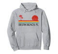 Destin Beach Florida Fl Surfer Sunset Hoodie - Custom Art Print Unisex - T-Shirt, Sweatshirt, Hoodie