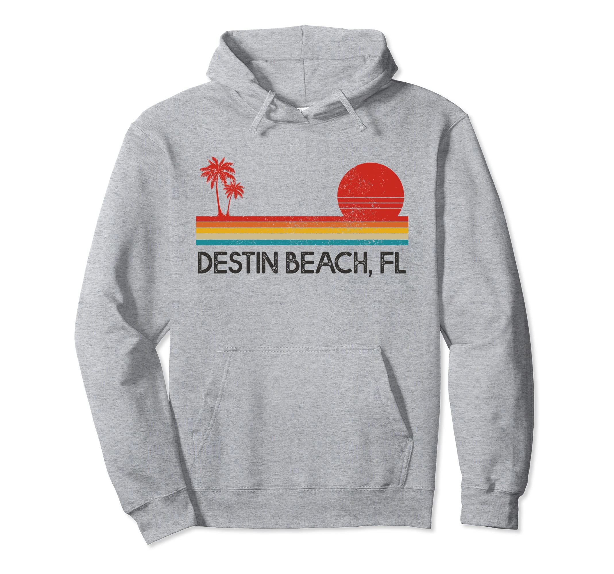 Destin Beach Florida Fl Surfer Sunset Hoodie - Custom Art Print Unisex - T-Shirt, Sweatshirt, Hoodie