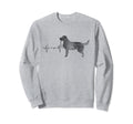 Distressed Heartbeat Golden Sweatshirt - Streetwear Style for Adults - T-Shirt, Sweatshirt, Hoodie
