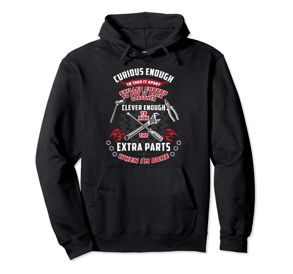 Clever Enough To Hide Extra Parts Funny Hoodie - Unique Graphic for Adults - T-Shirt, Sweatshirt, Hoodie