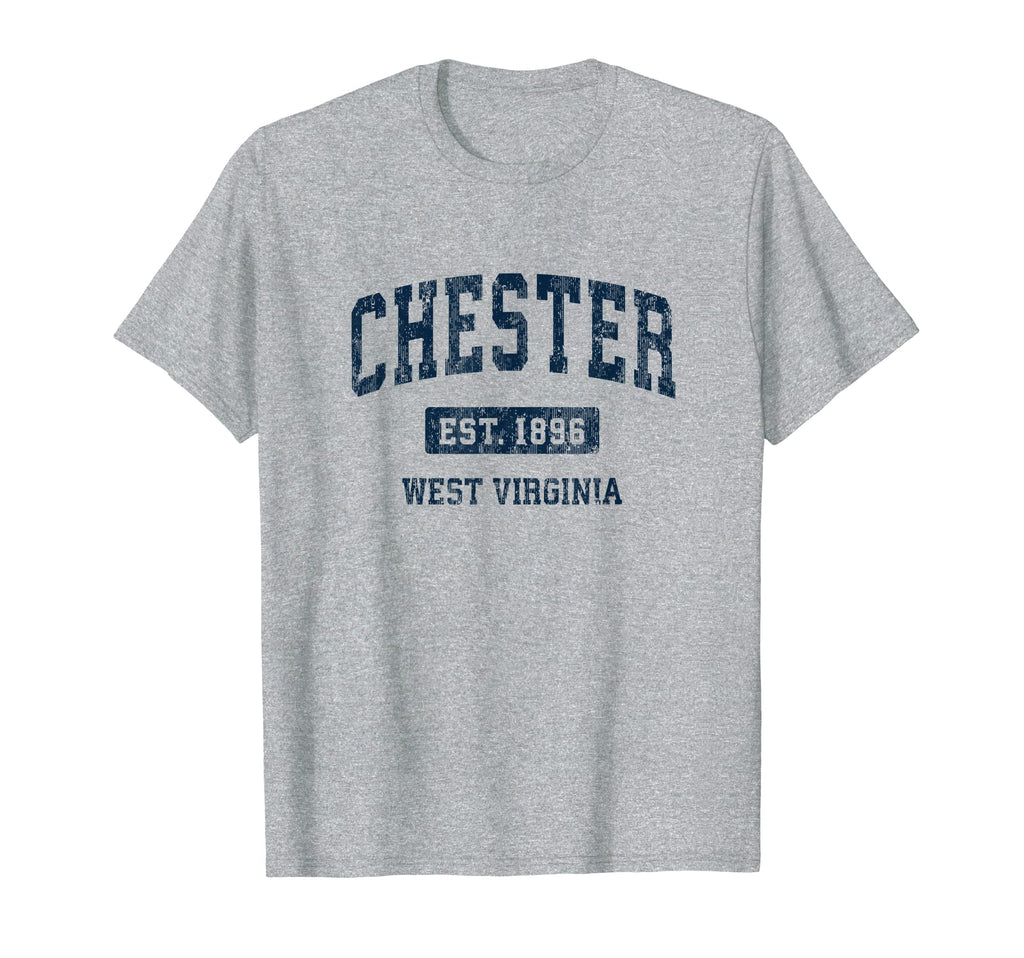Chester West Virginia Wv Athletic T-Shirt - Novelty Apparel Men Women - T-Shirt, Sweatshirt, Hoodie