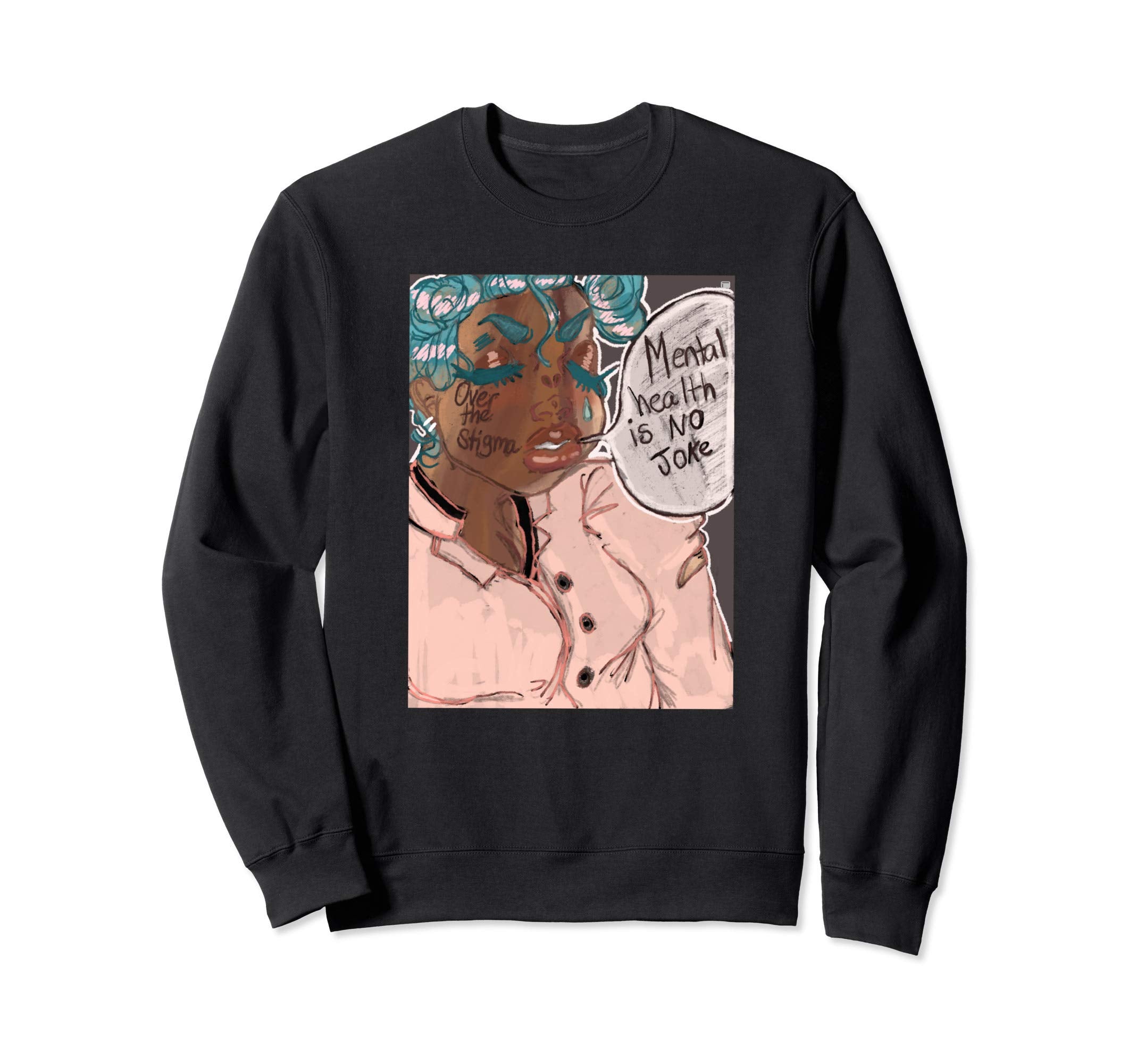 Savage Illustrations S Mental Sweatshirt - Minimalist Print Men Women - T-Shirt, Sweatshirt, Hoodie