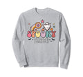 Groovy Ghost Spooky Season Sunset Sweatshirt - Unique Graphic for Adults - T-Shirt, Sweatshirt, Hoodie