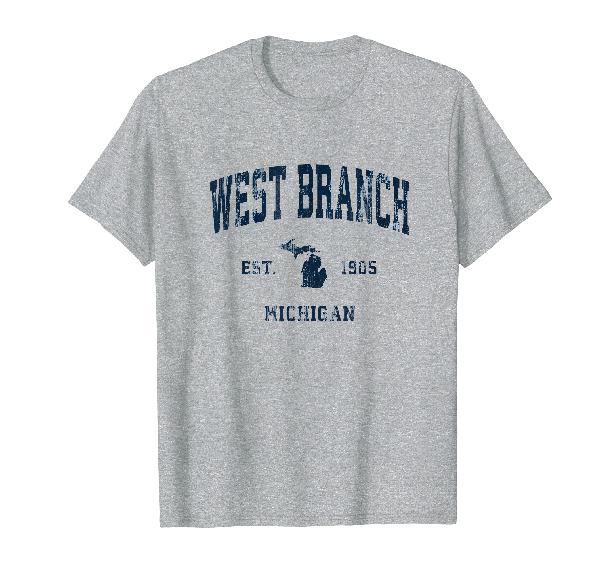 West Branch Michigan Mi Athletic T-Shirt - Aesthetic Graphic Men Women - T-Shirt, Sweatshirt, Hoodie