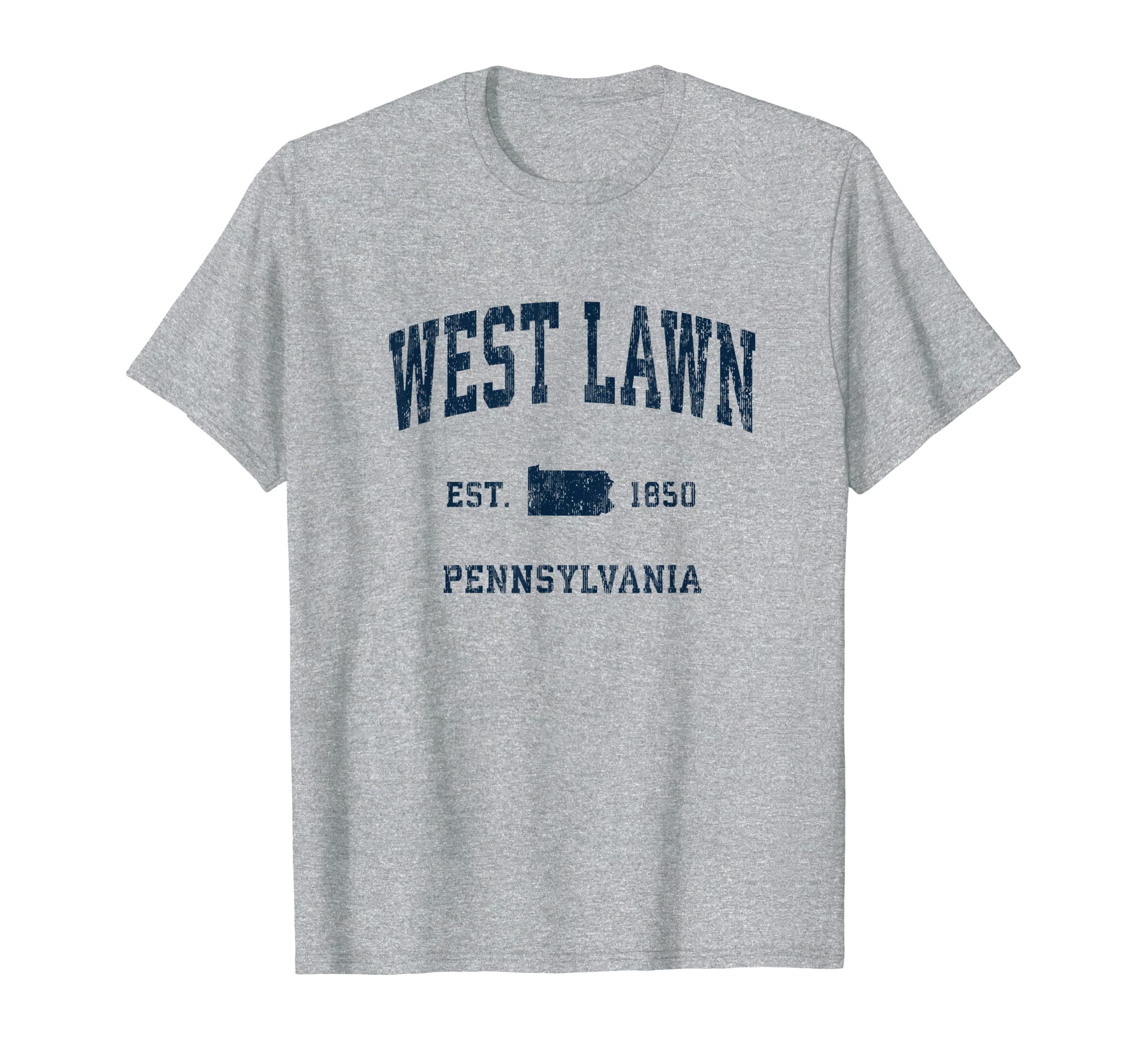 West Lawn Pennsylvania Pa Athletic T-Shirt - Minimalist Print Men Women - T-Shirt, Sweatshirt, Hoodie