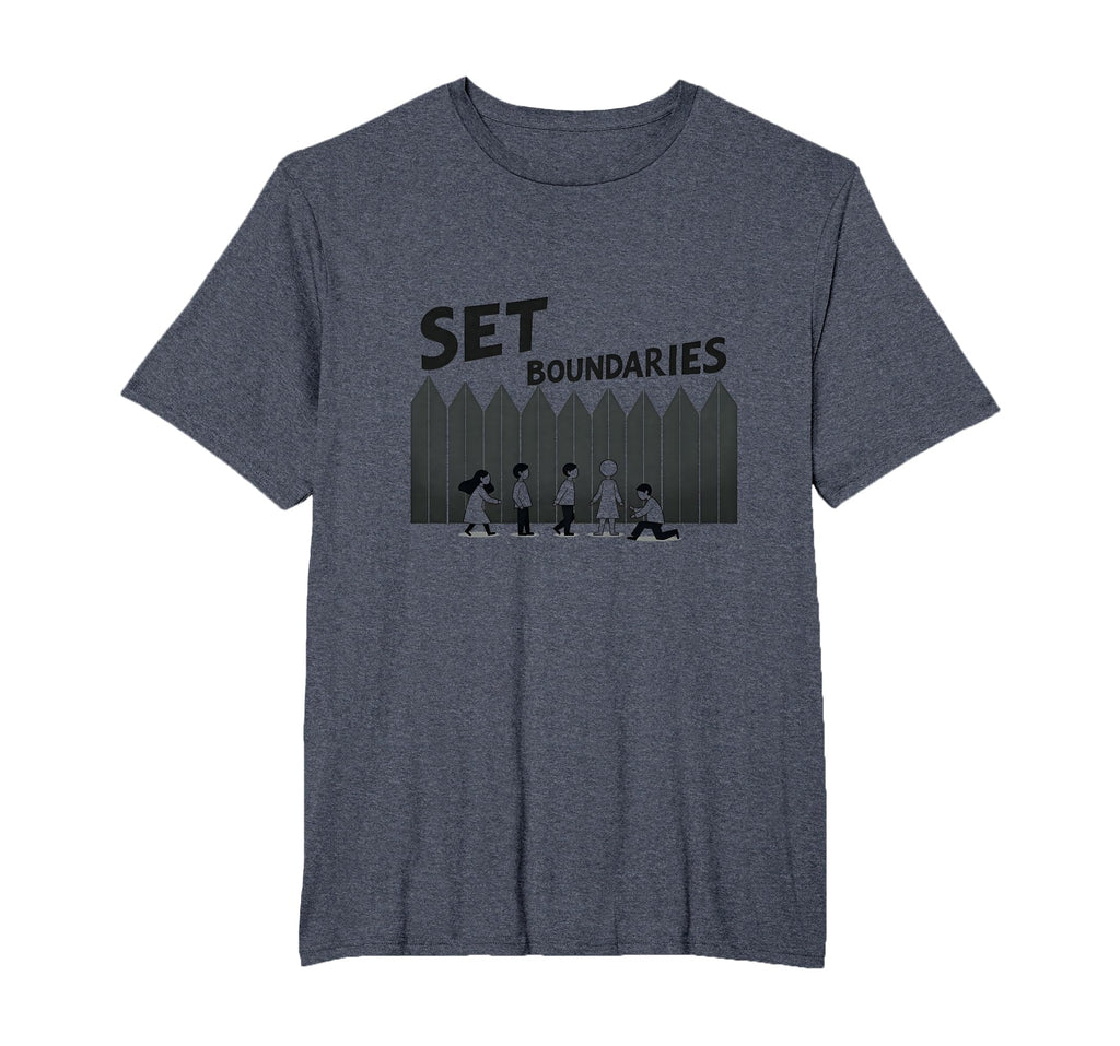 Set Boundaries Empowering Wall Art Self T-Shirt - Unique Graphic Men Women - T-Shirt, Sweatshirt, Hoodie