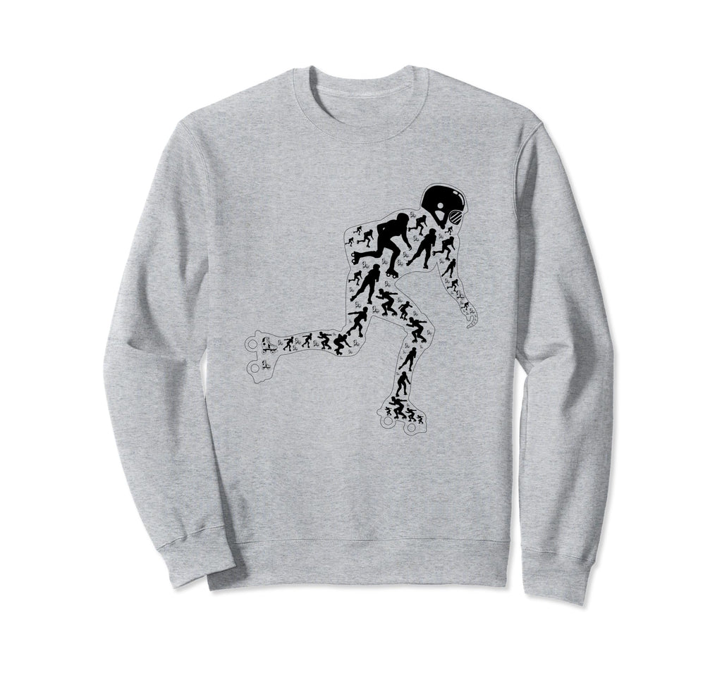 Roller Skating Silhouette Roller Sweatshirt - Fun Novelty Design Unisex - T-Shirt, Sweatshirt, Hoodie