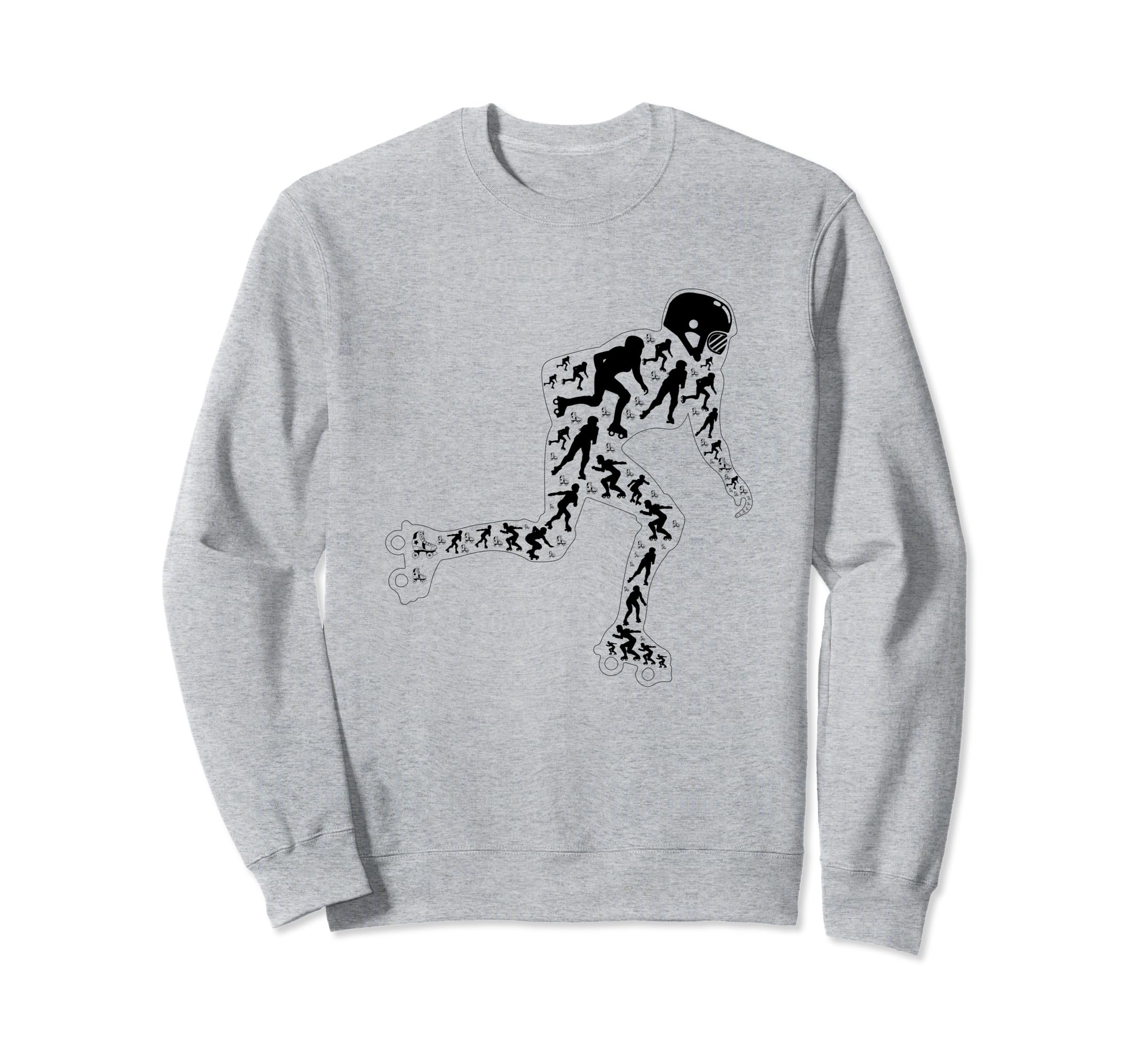 Roller Skating Silhouette Roller Sweatshirt - Fun Novelty Design Unisex - T-Shirt, Sweatshirt, Hoodie
