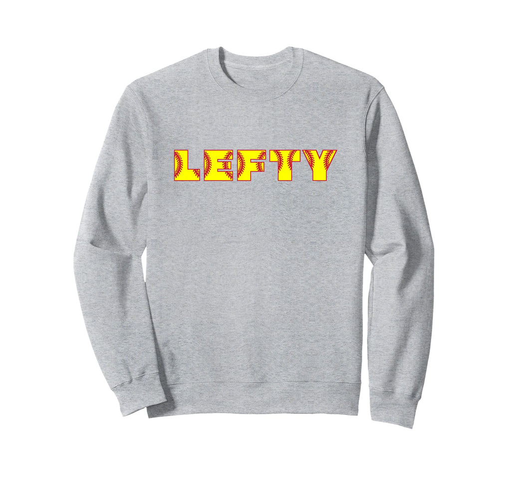 Softball Lefty Left Handed Pitcher Sweatshirt - Minimalist Print Men Women - T-Shirt, Sweatshirt, Hoodie