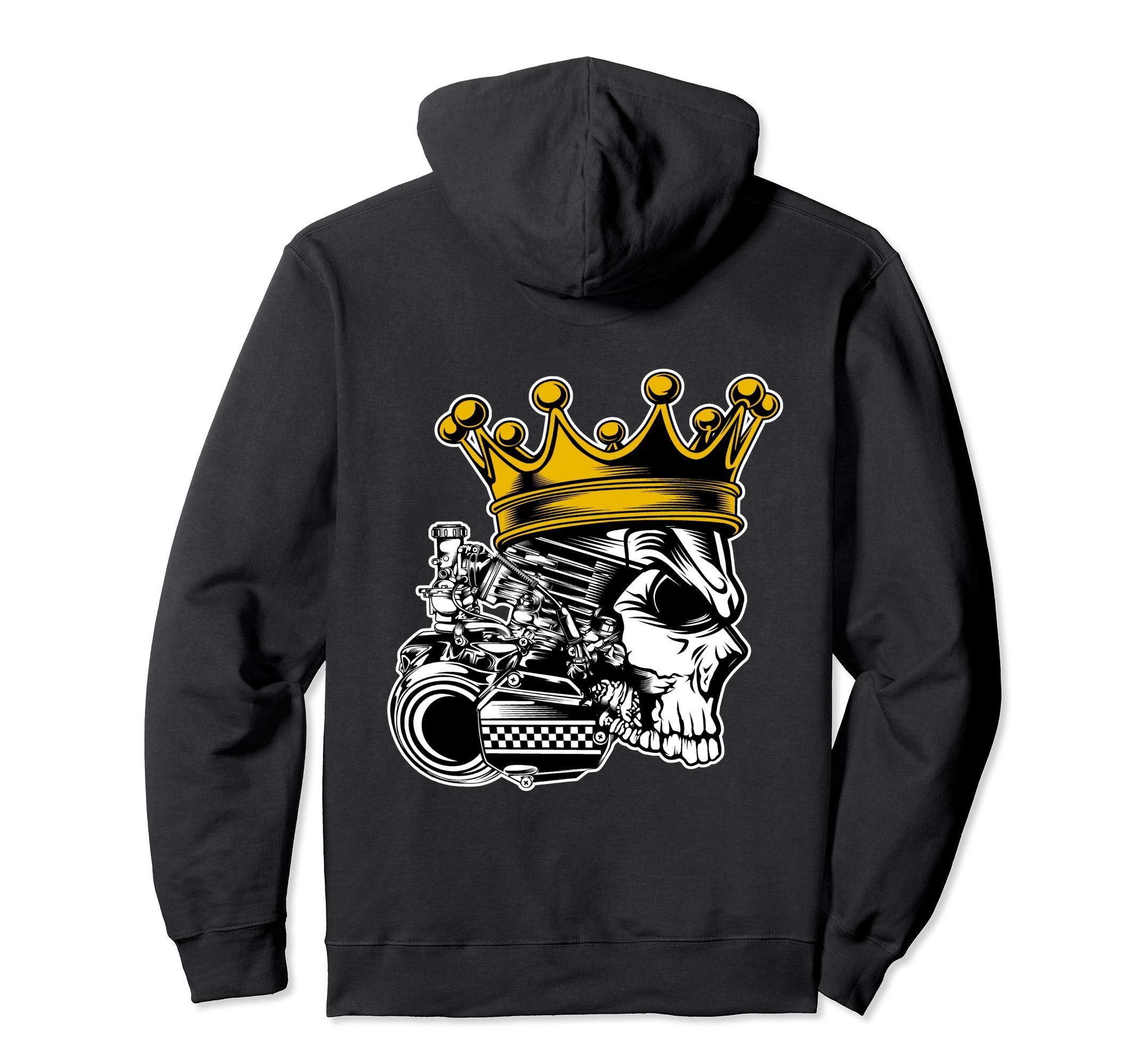 Oldschool Biker Shovelhead Motorcycle Hoodie - Minimalist Print Men Women - T-Shirt, Sweatshirt, Hoodie