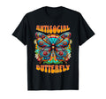 Antisocial Butterfly Funny Very Colorful T-Shirt - Novelty Apparel Unisex - T-Shirt, Sweatshirt, Hoodie