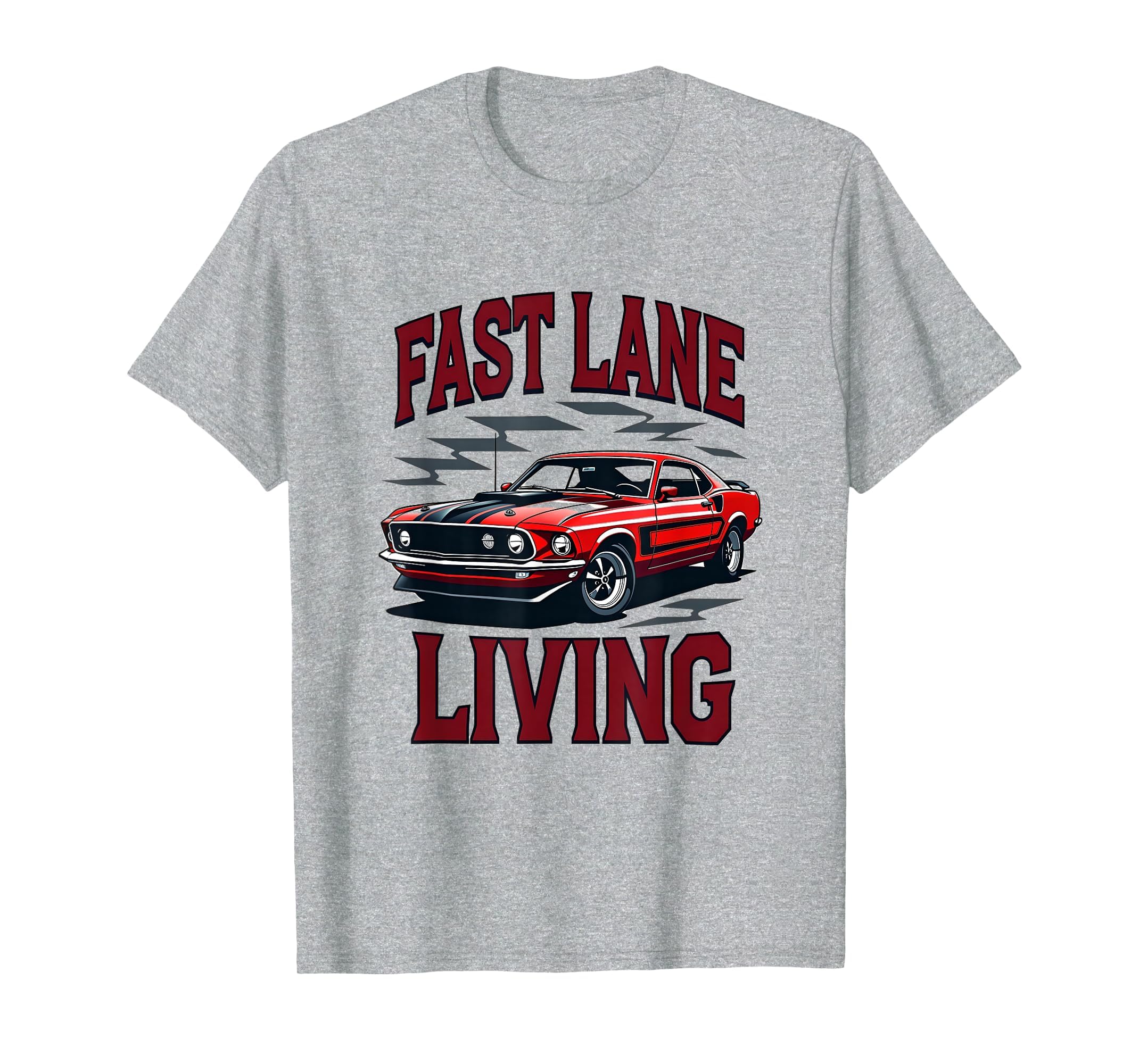 Fast Lane Living Car T-Shirt - Aesthetic Graphic for Adults - T-Shirt, Sweatshirt, Hoodie