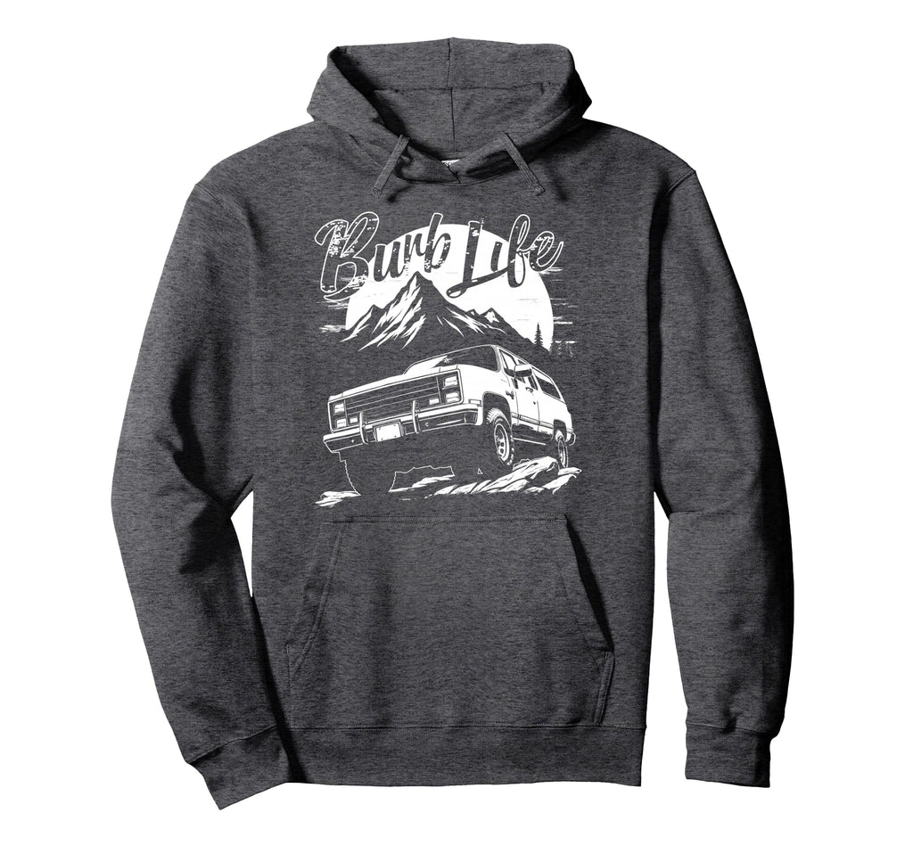Burb Life Squarebody Truck Silhouette Hoodie - Unique Graphic for Adults - T-Shirt, Sweatshirt, Hoodie