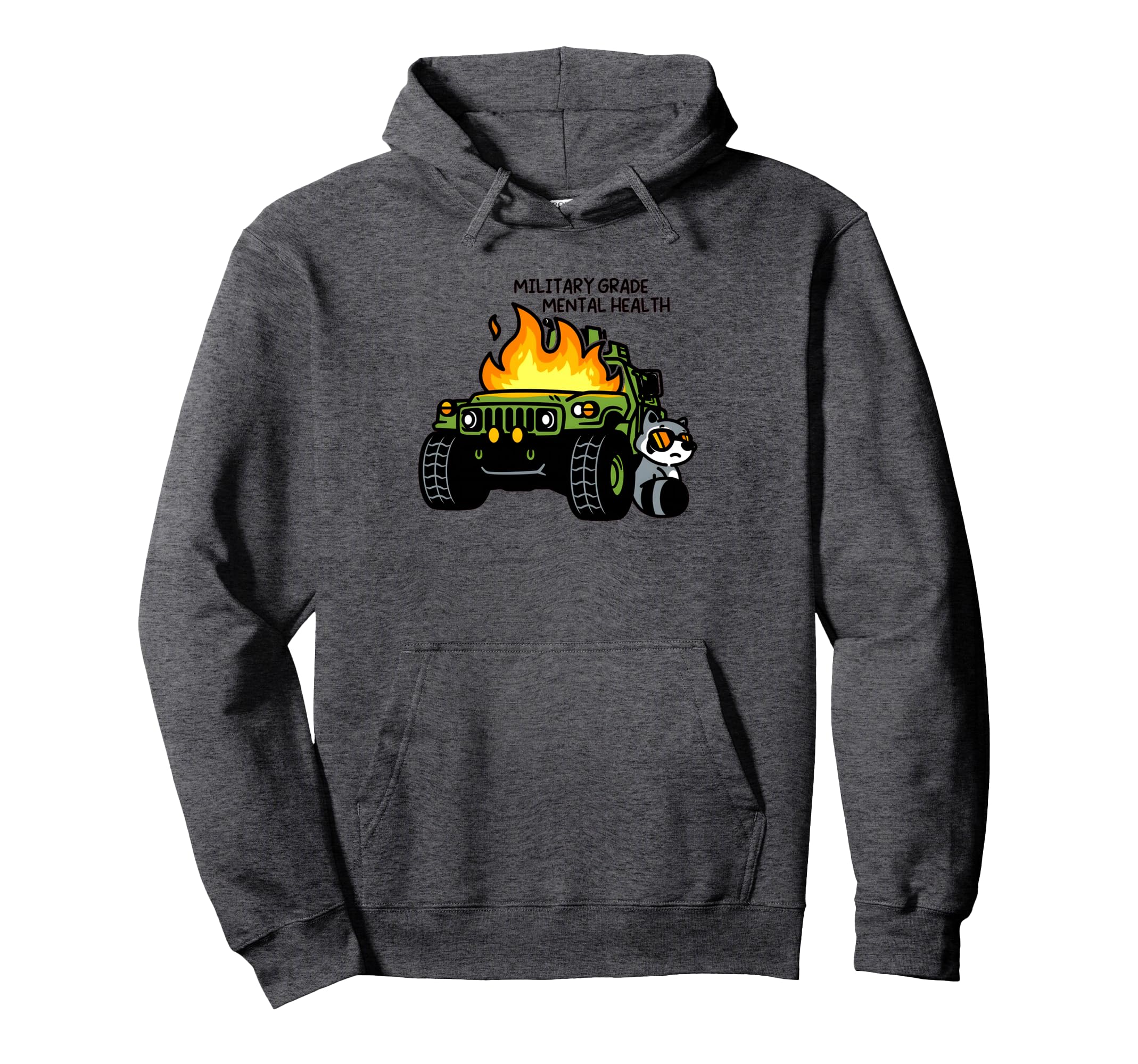 Military Grade Mental Health Hoodie - Unique Graphic for Adults - T-Shirt, Sweatshirt, Hoodie