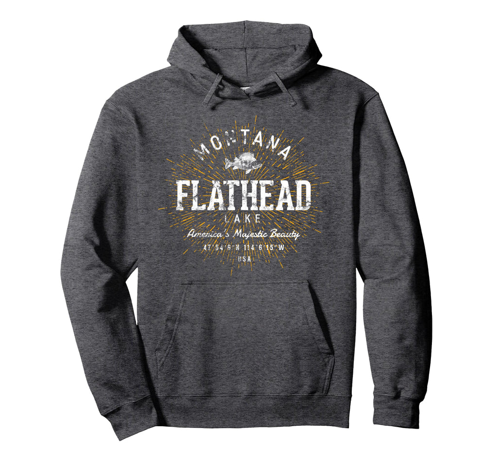 Flathead Lake Hoodie - Unique Graphic for Adults - T-Shirt, Sweatshirt, Hoodie