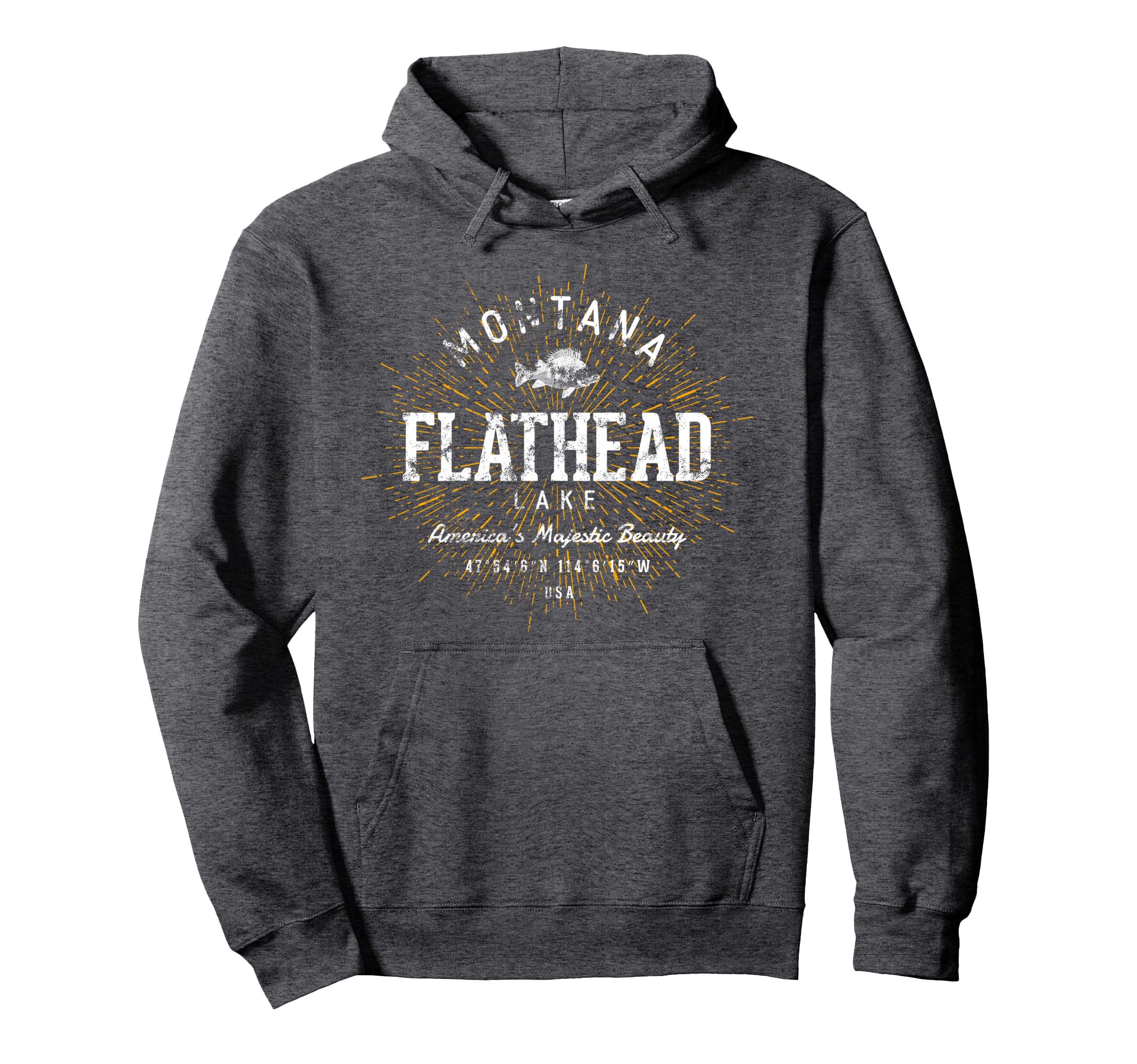 Flathead Lake Hoodie - Unique Graphic for Adults - T-Shirt, Sweatshirt, Hoodie
