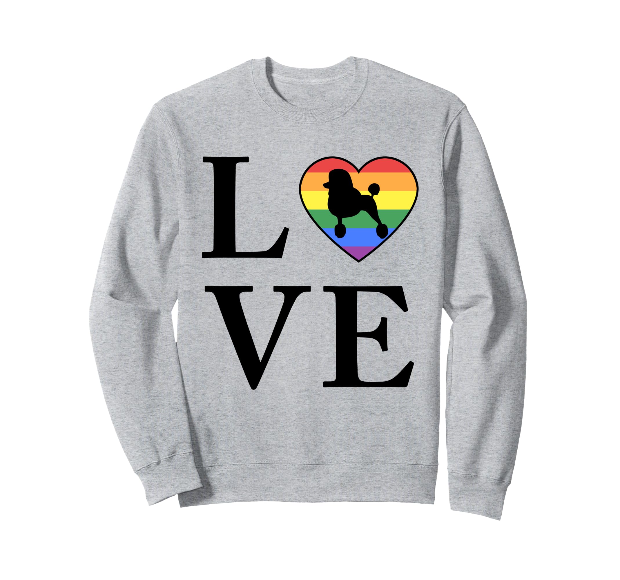 Dog Breed Poodle Word Love Typography Sweatshirt - Custom Art Print Unisex - T-Shirt, Sweatshirt, Hoodie