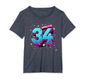 34Th Birthday Gift Keeping It 100 Neon T-Shirt - Novelty Apparel Men Women - T-Shirt, Sweatshirt, Hoodie