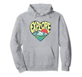 Explore Outdoor Nature Lover Heart Hoodie - Aesthetic Graphic for Adults - T-Shirt, Sweatshirt, Hoodie