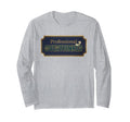 Navy Professional Overthinker Sign T-Shirt - Minimalist Print Unisex - T-Shirt, Sweatshirt, Hoodie