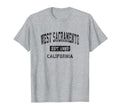 West Sacramento California Ca Sports Black T-Shirt - Unique Graphic Unisex - T-Shirt, Sweatshirt, Hoodie