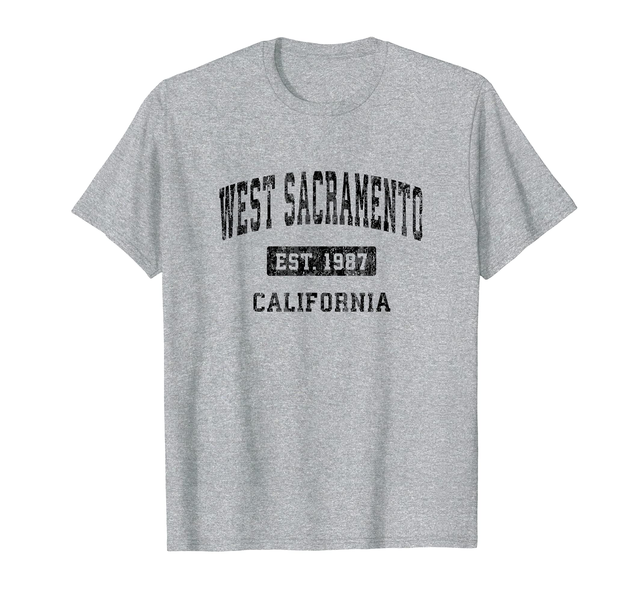 West Sacramento California Ca Sports Black T-Shirt - Unique Graphic Unisex - T-Shirt, Sweatshirt, Hoodie