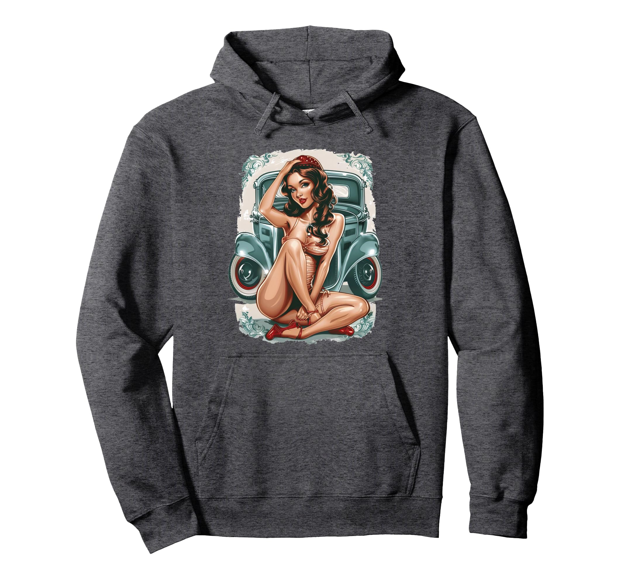 Pinup Pin Up Hoodie - Fun Novelty Design Unisex - T-Shirt, Sweatshirt, Hoodie