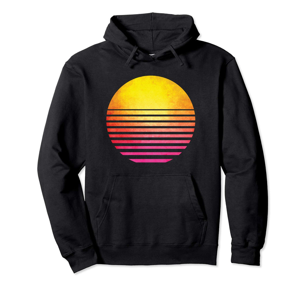 80S Sunset Vaporwave Synthwave Outrun Hoodie - Streetwear Style Unisex - T-Shirt, Sweatshirt, Hoodie