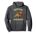 Zombie Pin Up Halloween Drop Dead Hoodie - Custom Art Print for Adults - T-Shirt, Sweatshirt, Hoodie