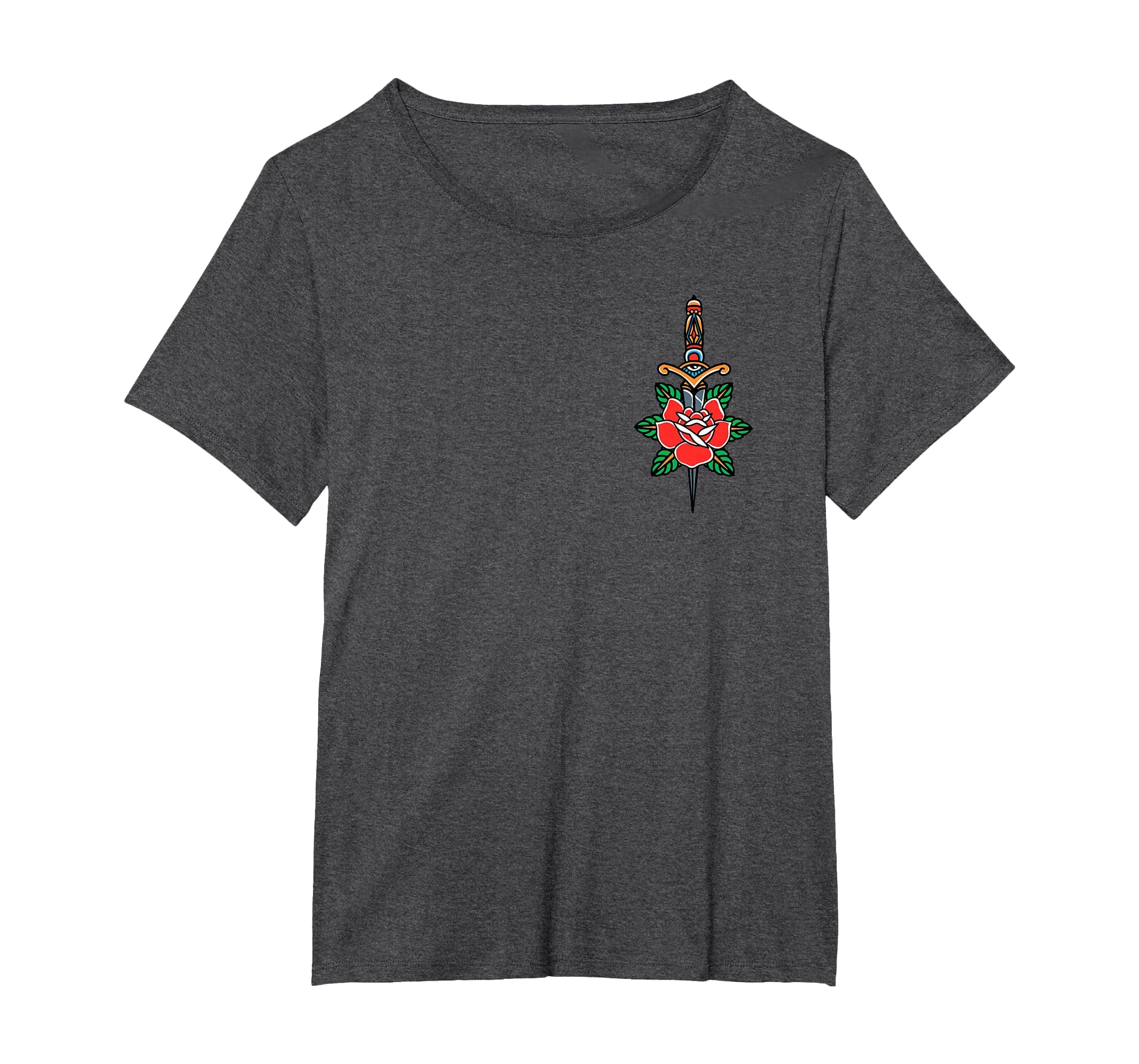 Fake Friends American Traditional Tattoo T-Shirt - Novelty Apparel Unisex - T-Shirt, Sweatshirt, Hoodie
