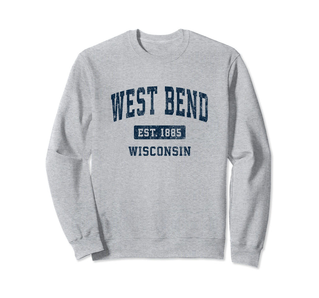 West Bend Wisconsin Wi Athletic Sweatshirt - Aesthetic Graphic Unisex - T-Shirt, Sweatshirt, Hoodie