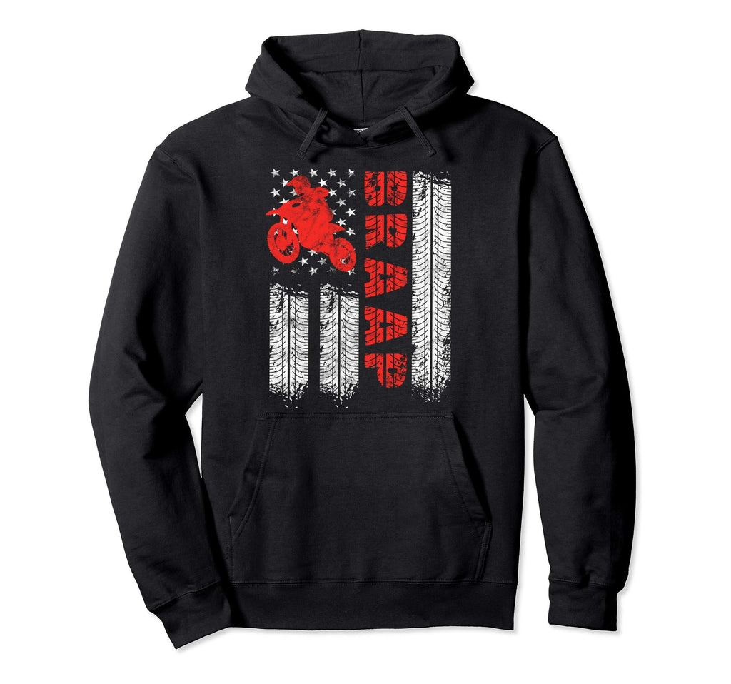 Braaap Usa American Flag Motocross Hoodie - Custom Art Print Men Women - T-Shirt, Sweatshirt, Hoodie