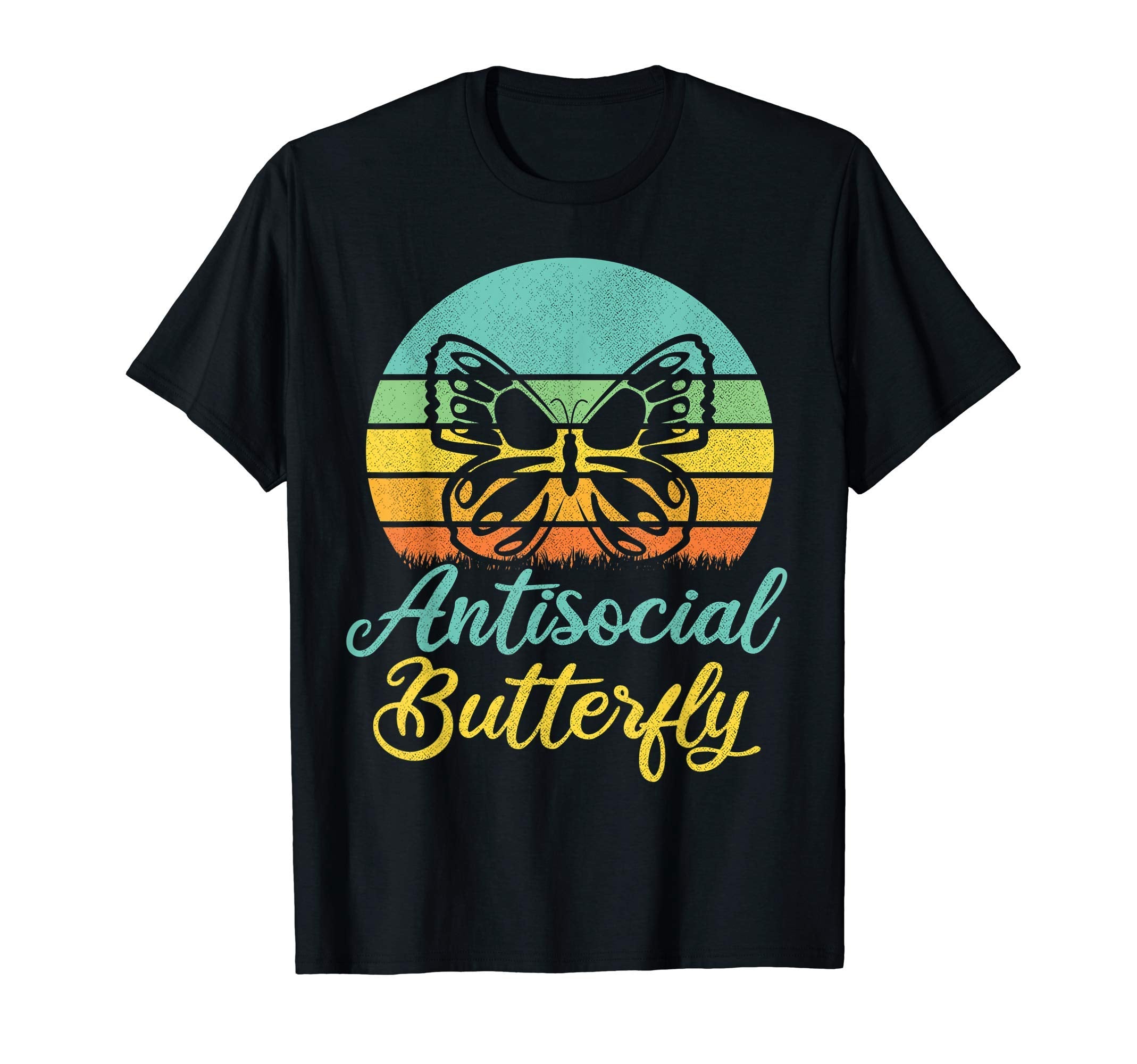 Anti Social Butterfly Gifts T-Shirt - Minimalist Print for Adults - T-Shirt, Sweatshirt, Hoodie