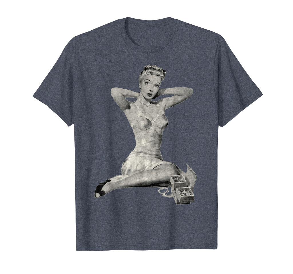 1940S Pin Up Sexy American Art T-Shirt - Trendy Graphic Unisex - T-Shirt, Sweatshirt, Hoodie