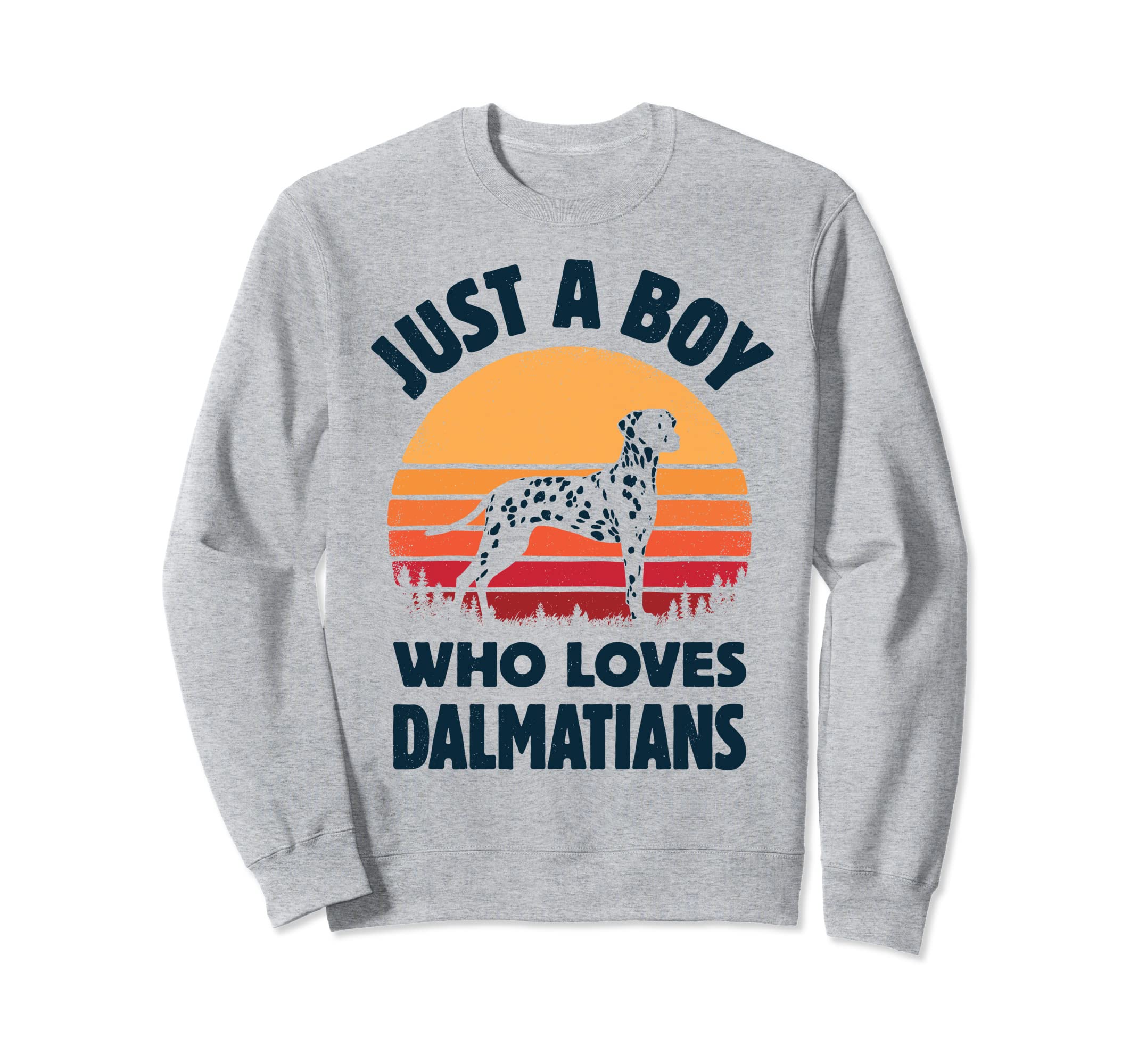 Dalmatian Just Who Loves Dogs Sunset Sweatshirt - Graphic Print Unisex - T-Shirt, Sweatshirt, Hoodie
