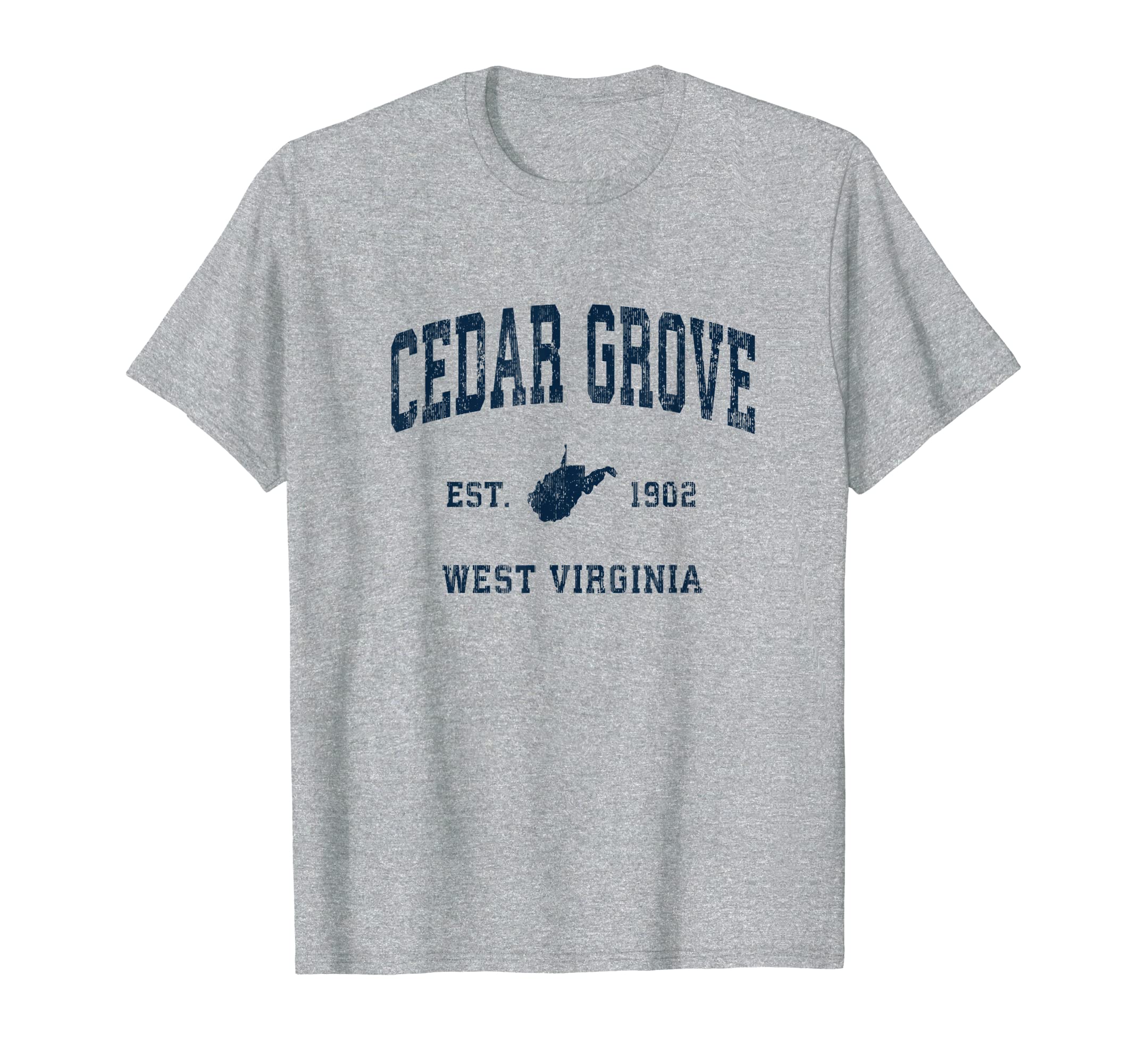 Cedar Grove West Virginia Wv Athletic T-Shirt - Minimalist Print Men Women - T-Shirt, Sweatshirt, Hoodie